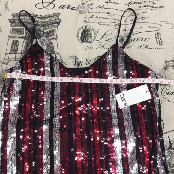 Bar III Sequin Striped Dress - Picture 7 of 9